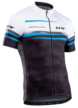 Футболки Northwave ORIGIN JERSEY blk/white/azure UBL782BEE36852.3CBE фото