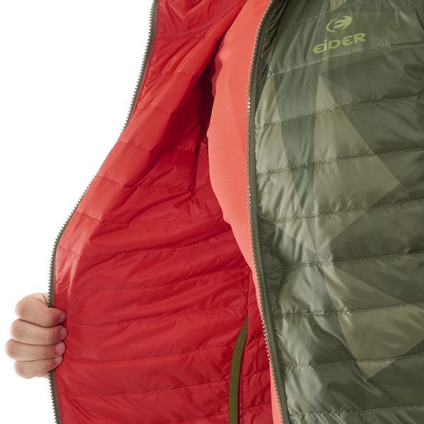 Куртки пухові Eider TWIN PEAKS HOODIE M 8343 moss green angle - S UC1713286234104D.25FC фото
